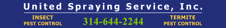 United Spraying Service, Inc. A St. Louis Insect and Termite Pest Control Company.